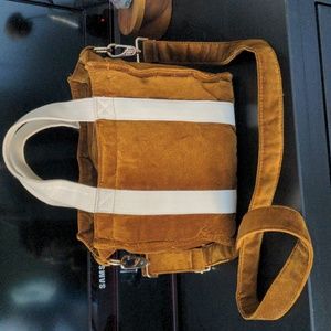 Sezane Mini Solas Tote Velvet